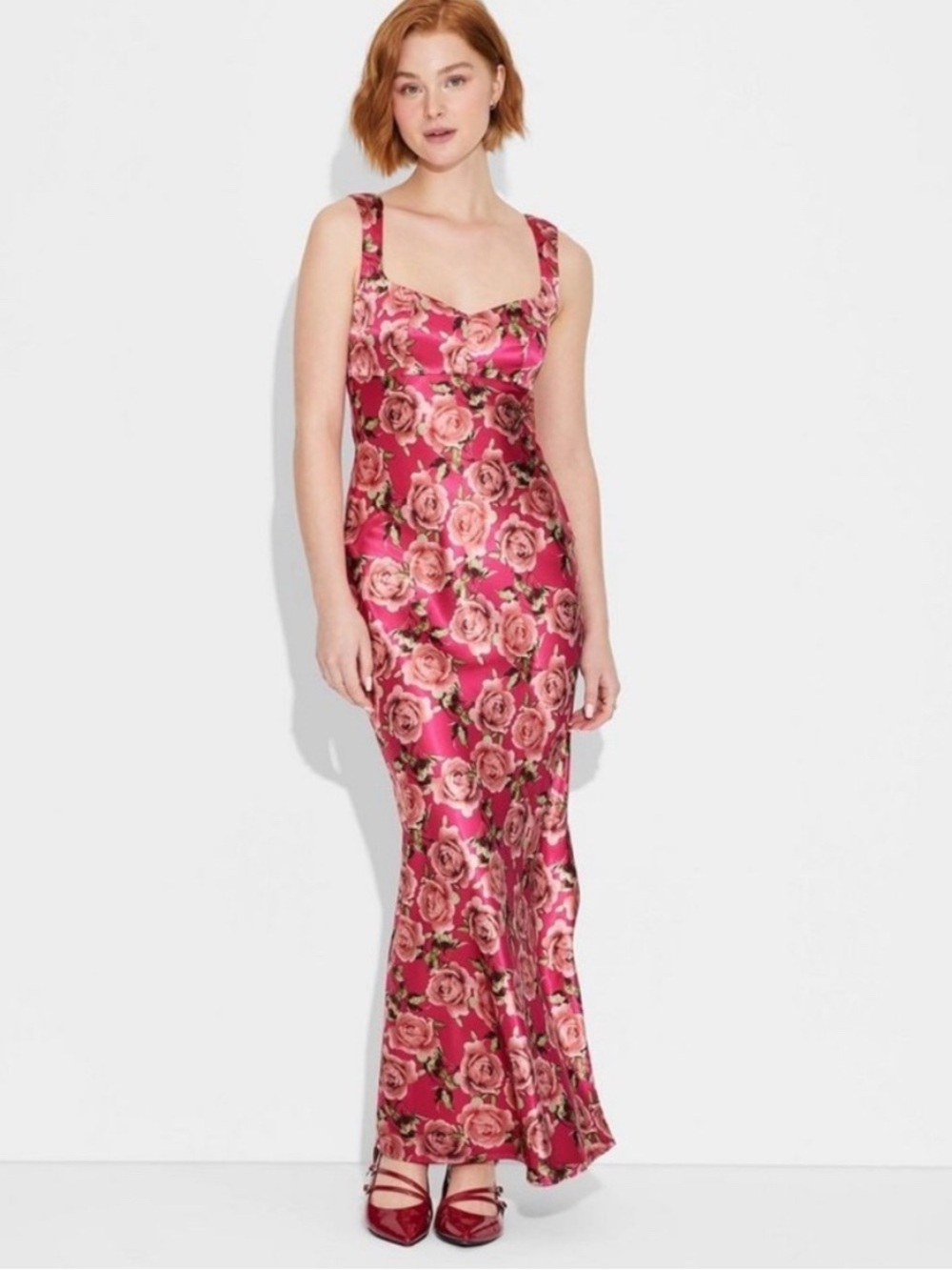 Wild Fable Rose Print Maxi Dress